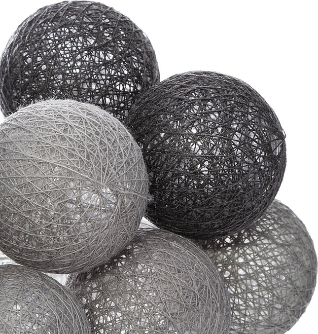 Atmosphera Lichtslinger - 20 verlichte balletjes/bollen 6 cm - multi kleuren mix - 435 cm - stekker