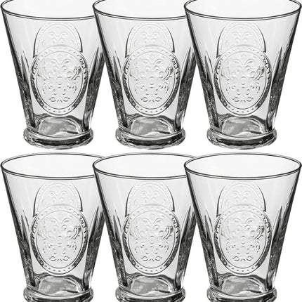 Set van 6x stuks tumbler glazen Carmela 340 ml van glas - Drinkglazen - Waterglazen