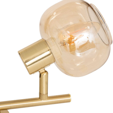Atmosphera Pilia Plafondlamp - 28x11x19cm - Goud/Amber