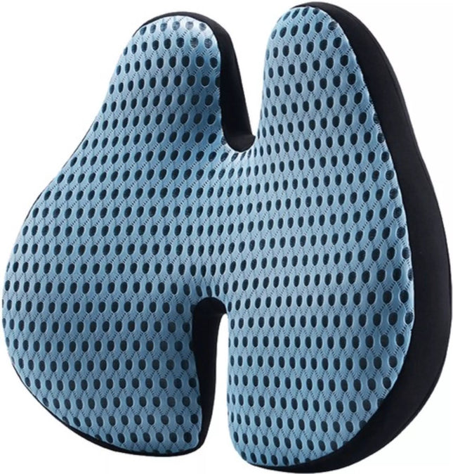 Malatec Memory Lumbar Pillow - Ergonomische Rugsteun - H-Vormig Ontwerp - Comfort & Pijnverlichting