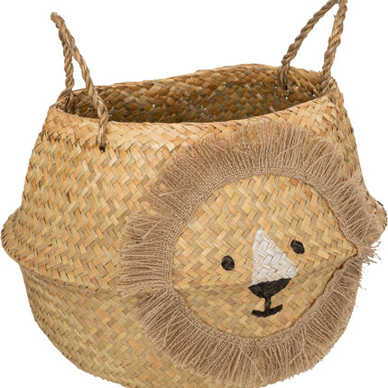 Atmosphera Kids Opbergmand - Leeuw - D35 - Opbergtas - Riet