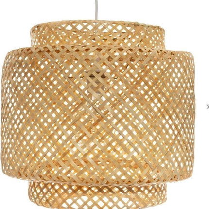 Hanglamp  gevlochten Bamboe - 40 x 38 cm