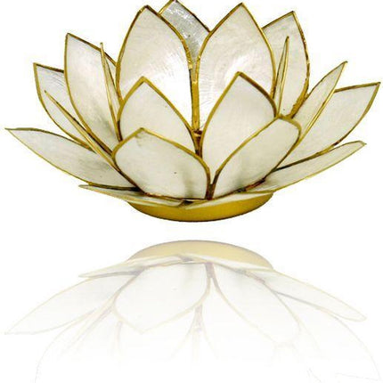 Lotus sfeerlicht parelmoer goudkleurige rand