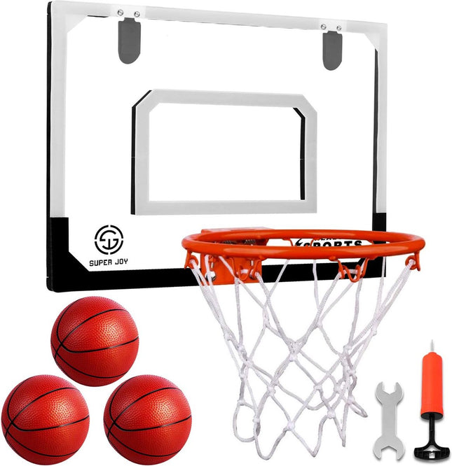 Basketbal korf net set voor kinderen, basketbalset met 3 balpompen, indoorsport, speelgoed