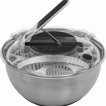 Slacentrifuge / slazwierder / sladroger RVS 3,5 liter - Salade spinner