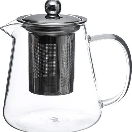 Secret de Gourmet - Theepot - glas/rvs - met filter - 800 ml