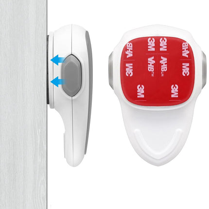 SIPO Ovenslot 9,2x9x2,8 cm - Veiligheidsslot Ovendeur tegen Openen door Kinderen - Eenvoudige Installatie - Slot voor oven - Wit