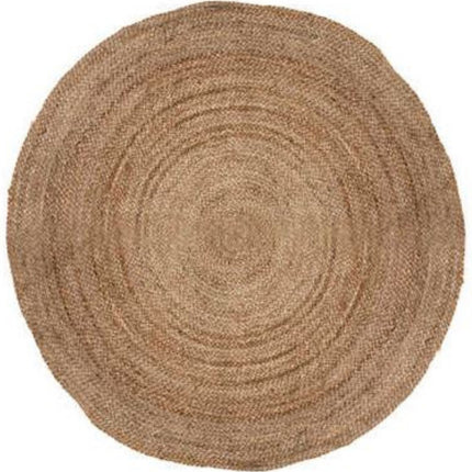 Jute vloerkleed 120cm | Rond Vloerkleed | Natuurlijk Vloerkleed | Boho Vloerkleed