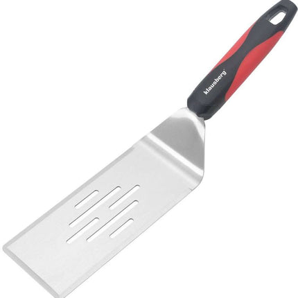 Klausberg KB-7897 Grillspatel - 36 cm RVS Spatel met Plastic Handvat voor Barbecue - Geschikt voor alle BBQ - ook Kamado / Weber