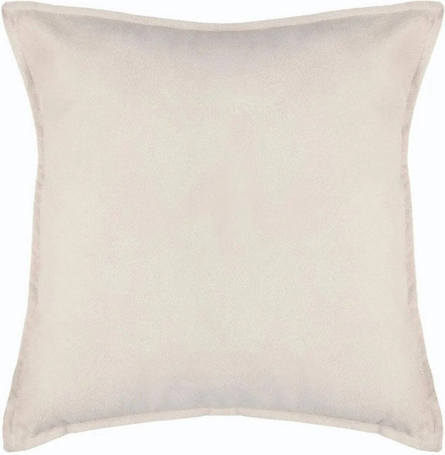 Atmosphera Bank/sierkussens huiskamer Sophia - 55 x 55 cm - Ivoor wit - polyester - met rits