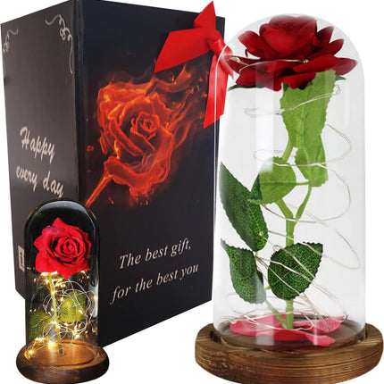 Forever Rose - Glazen case