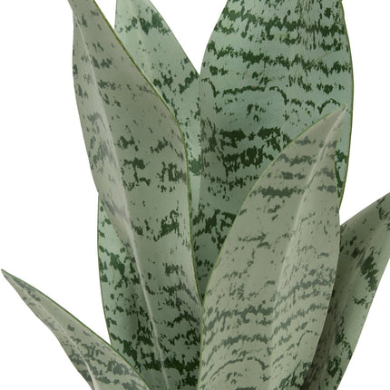 Atmosphera Kunstplant Sansevieria Chéri met keramische pot - Ø12xH38cm - Oranje
