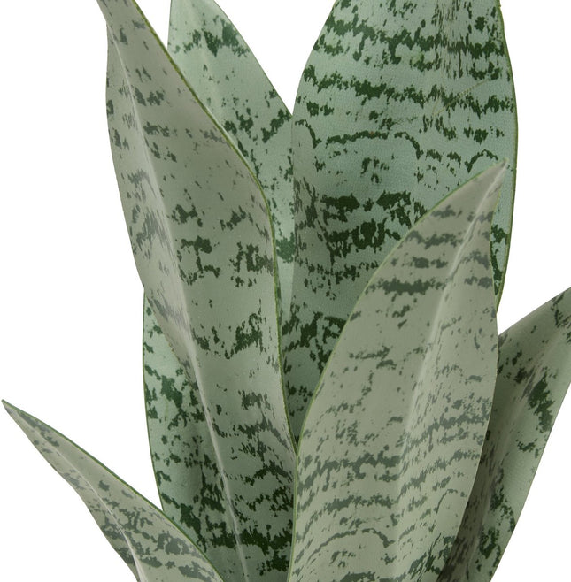 Atmosphera Kunstplant Sansevieria Chéri met keramische pot - Ø12xH38cm - Oranje