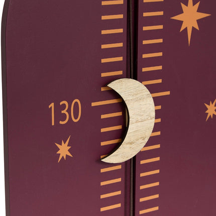 Atmosphera Kids Groeimeter Sterrenhemel - Kindermeetlat - B20xH140cm - Bruin