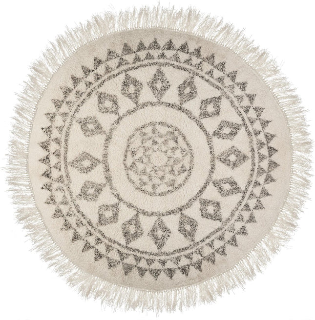 Atmosphera Tapijt rond 120 cm geometrische patronen - vloerkleed - vloerkleden -prachtig ronde tapijt - bohemien stijl