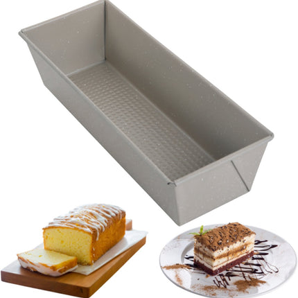 KINGHoff Bakvorm 31 cm - Fruitcakevorm voor Cake en Brood - Koolstofstaal met Anti-Aanbak Laag - Ovenbestendig tot 220°C - Beige Marmervorm KH-1972