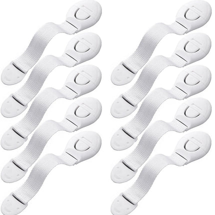 SIPO Kastbeveiliging - 10-delig Set Kinderveiligheid voor Kasten en Lades - Met Kliksysteem en Tape - SBS-216 - Baby en Kinder beveiliging tegen kasten en lades