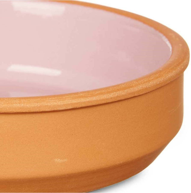 La Dehesa - Set 4x tapas/creme brulee schaaltjes terracotta/roze 16cm