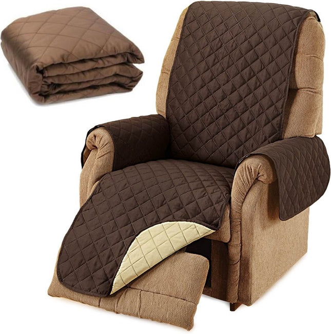 Fauteuilbeschermer - Stoelhoes - Dubbelzijdig - Bruin