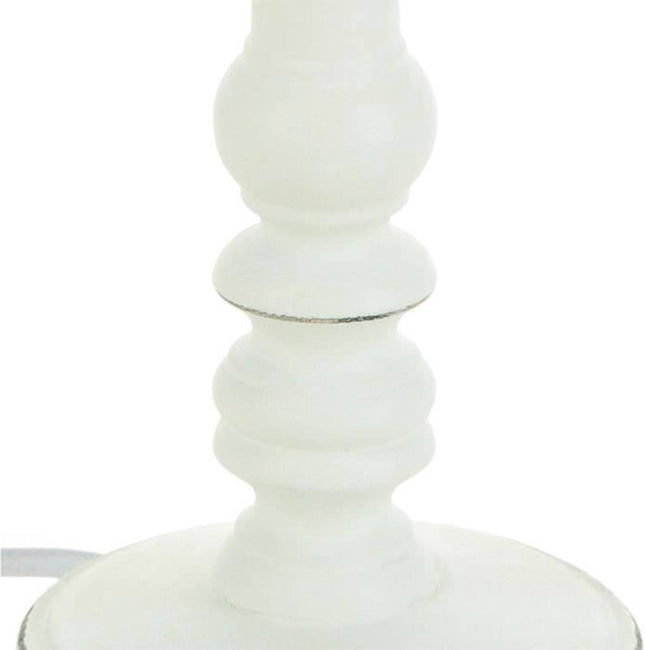 Tafellamp Wit Hout - 20 cm x 36 cm