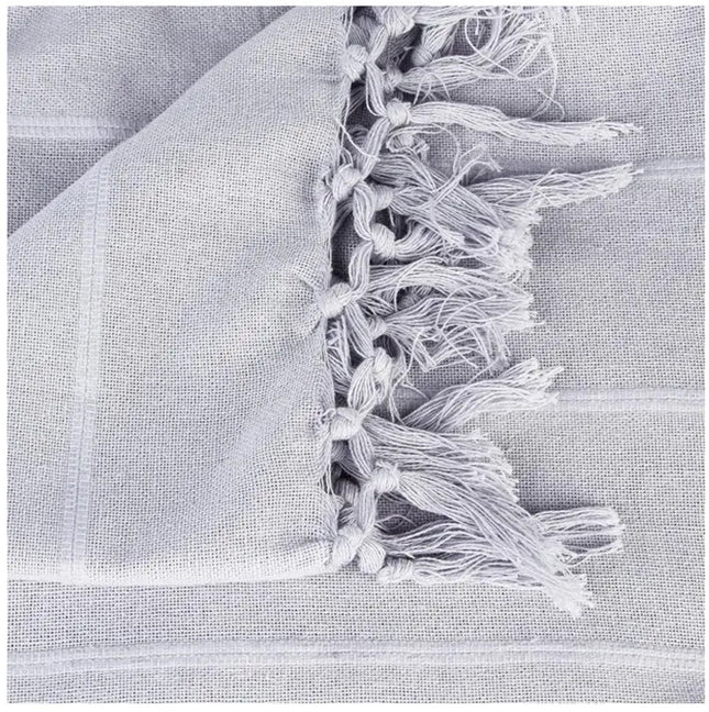 Lichtgrijs katoenen bedsprei 160 x 220 cm