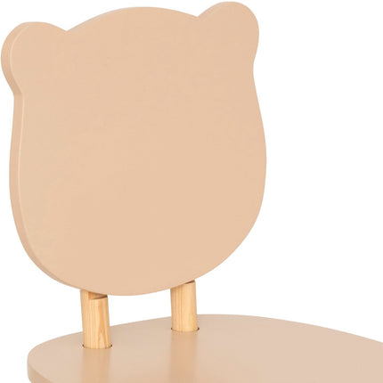Atmosphera Kids Teddybeer kinderstoel - 26x26x49cm - Beige