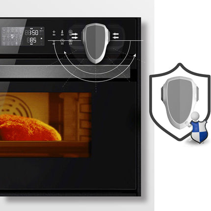SIPO Ovenslot 9,2x9x2,8 cm - Veiligheidsslot Ovendeur tegen Openen door Kinderen - Eenvoudige Installatie - Slot voor oven - Wit