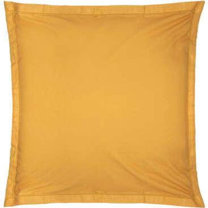 Kussensloop - Sierkussenhoes - Kussenhoes - Atmosphera Créateur d'intérieur - 100% katoen - Okergeel - Vierkantjes 63x63cm