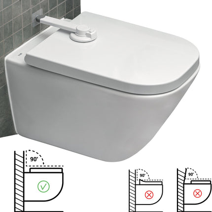 SIPO Toiletbril Slot met Sterke Tape - Veiligheidsslot tegen Openen voor Kinderen en Dieren - Snel te Monteren zonder Boren