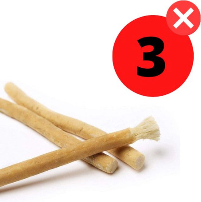 Miswak - natuurlijke tandenborstel - Ramadan - Tandverzorging - Miswak tanden - Organic Stokje voor tanden Natural Bio Biologisch - 3 stuks