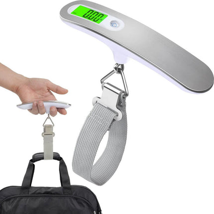 Digitale hang koffer weegschaal tot 50 kg - Kofferweger - Bagageweger - Bagageweegschaal - LCD scherm - Inclusief batterij - Verk Group