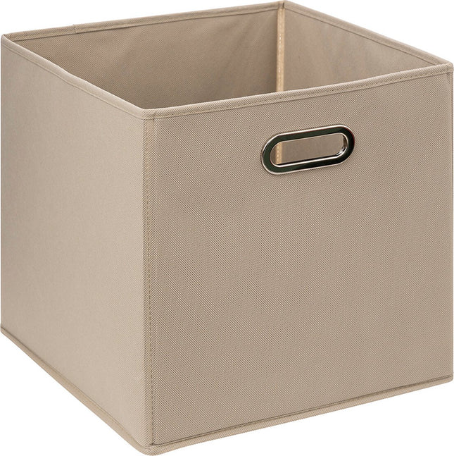 5Five Opbergmand linnen beige - 15 x 31 x 15 cm (S) - Opvouwbaar