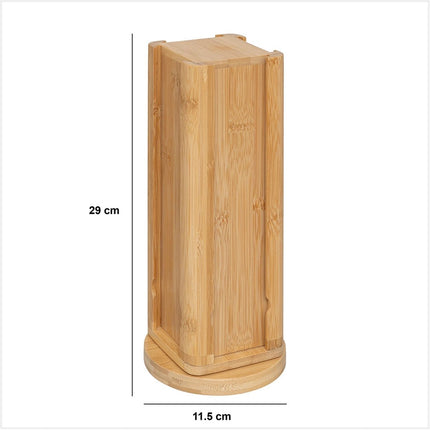 5Five Dolce Gusto Koffie cups/capsules houder dispenser - bamboe hout - 11 x 29 cm - voor 20 capsules