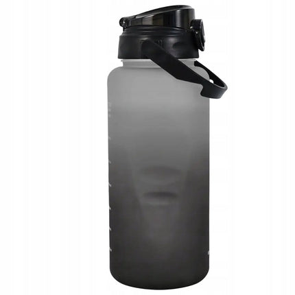 KINGHoff Waterfles 2L met Rietje & Veiligheidslock – BPA-vrij, Lekvrij, One Press Open - drinkfles -bidon