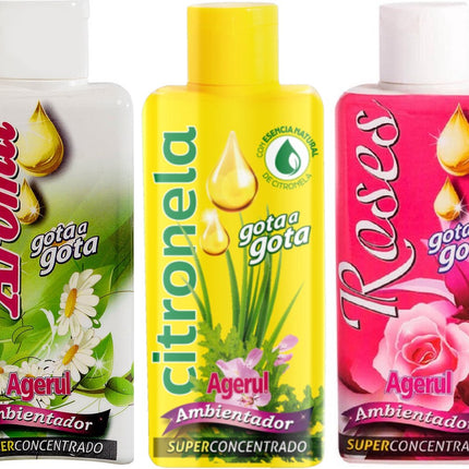 Gota Gota Mix pakket luchtverfrissers van 3 stuks - Aromil- Citronela- Roses
