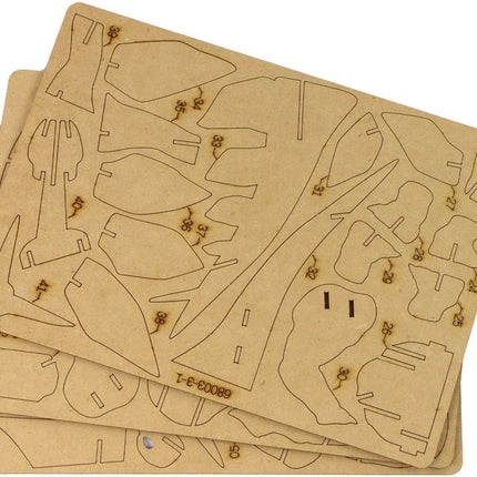 Houten 3D Puzzel Stegosaurus - Educatief Bouwpakket 41 Delen - Dinosaurs Constructiespeelgoed - 3d puzzle - Modelbouwpakket - Dino's - Stegosaurus