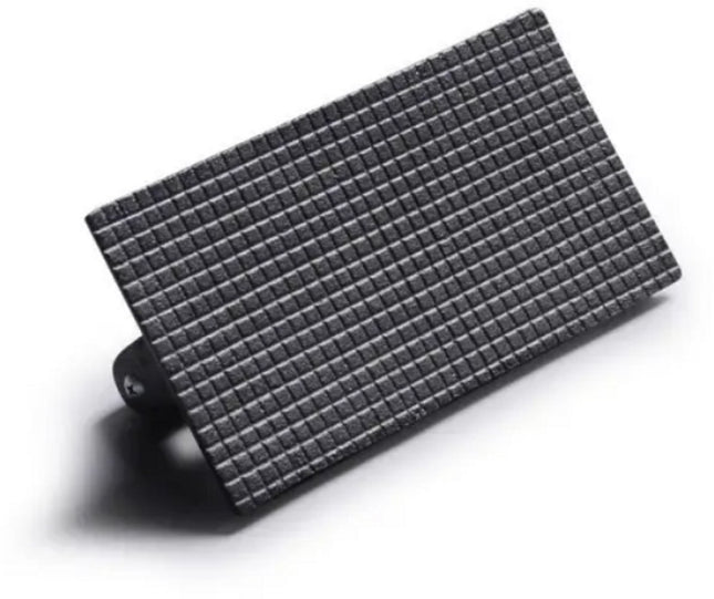 Gietijzeren Hamburgerpress XL – Zware Grill- en BBQ Press voor Hamburgers, Smashburgers en Vlees – Rechthoek – Met Houten Handvat - Vleespress - Press voor gegrilde groenten