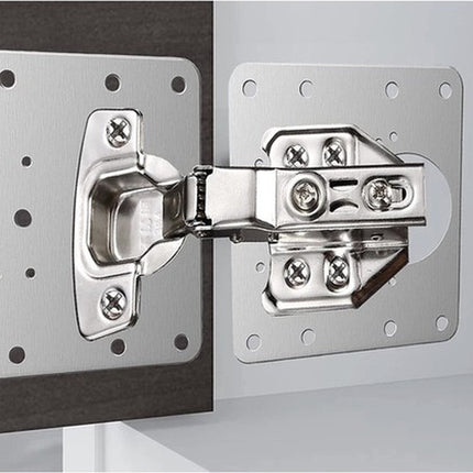 Scharnier Reparatie Plaat - 4 Stuks - Inclusief 20 Schroeven - Keukenkastje - Reparatieplaat