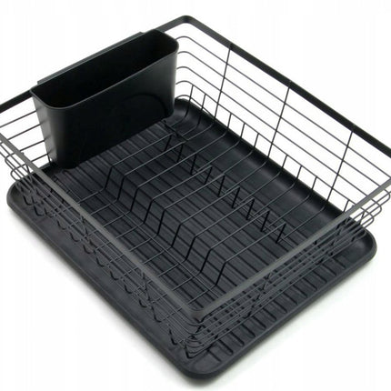 Kinghoff Keukenrek Zwart - 1355 - Vaatwasser met Bestekhouder