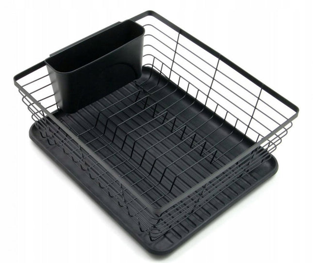 Kinghoff Keukenrek Zwart - 1355 - Vaatwasser met Bestekhouder