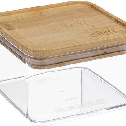 5Five - Keuken voorraadpot - Berlino - kunststof/bamboe - 500 ml