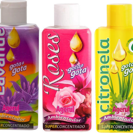 Gota Gota Mix pakket luchtverfrissers van 3 stuks - Lavendel- Roses -Citronela