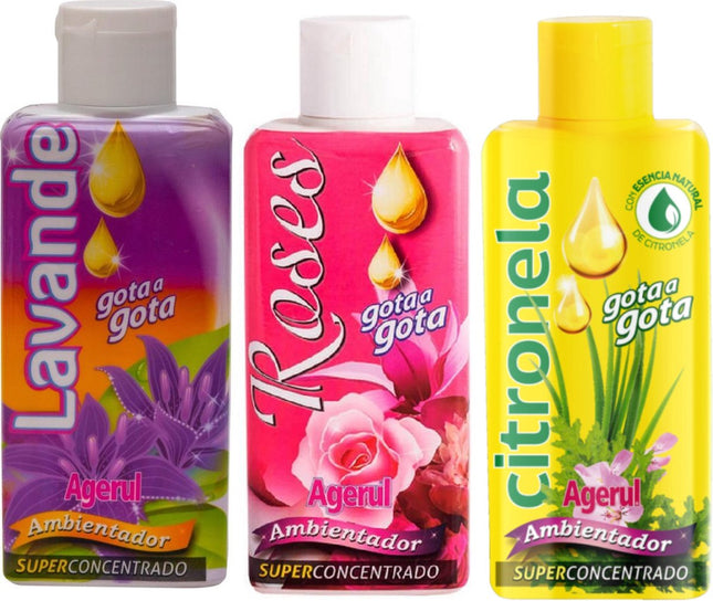 Gota Gota Mix pakket luchtverfrissers van 3 stuks - Lavendel- Roses -Citronela