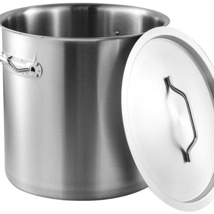 Kinghoff Kookpan 21 liter - Ø30cm - Geschikt voor alle Kookzones (Incl. Inductie) - Voor Professioneel en Huisgebruik - Stoompan - Soeppan
