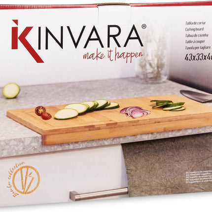 Bamboe snijplank met rand, 43 x 33 x 4,3 cm