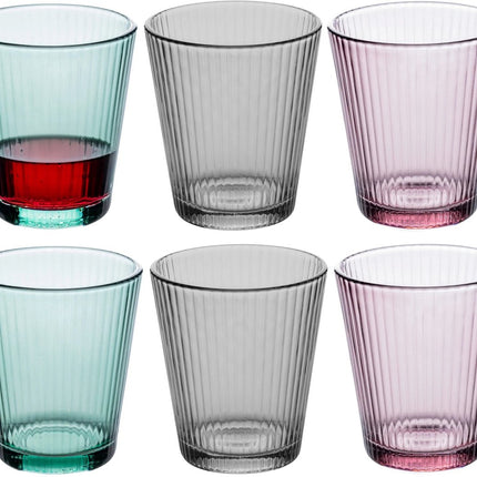 Secret de Gourmet Mal'eau Waterglazen - 24cl - Set van 6 stuks - Multi