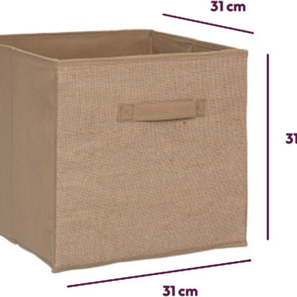 5Five Bruine mand jute - 31 x 31 x 15 cm (M)
