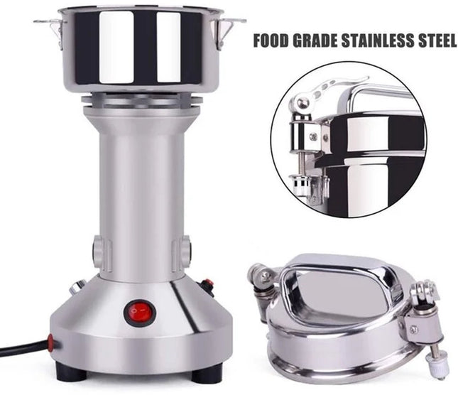 HAKAL – Elektrische Koffiemolen 250 g – Hoge Capaciteit – Japanse Motor – Voor Koffiebonen, Granen, Zaden & Specerijen
