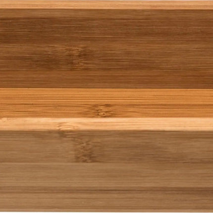 Set van 3x stuks bamboe ladekast/keukenspullen/kantoor vakjes/sorteerbakjes 38 x 8 x 7 cm