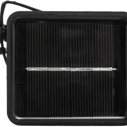 Atmosphera Solar tuin lantaarns lichtsnoer - naturel - rotan kunststof - 335 cm - buiten - Led licht